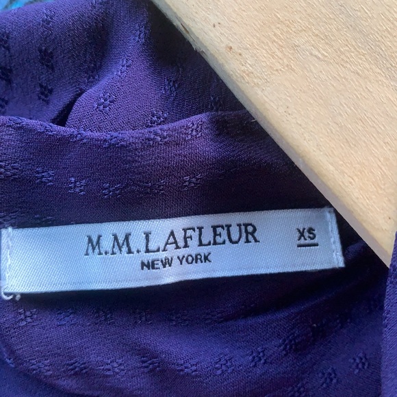 M.M. LAFLEUR The Twyla Top in Purple Light Foulard - Picture 13 of 14